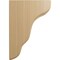 Ekena Millwork 1 3/4"W x 5 1/4"D x 7 1/2"H Plymouth Wood Bracket, Cherry BKTW02X05X08PLCH - alternate 3